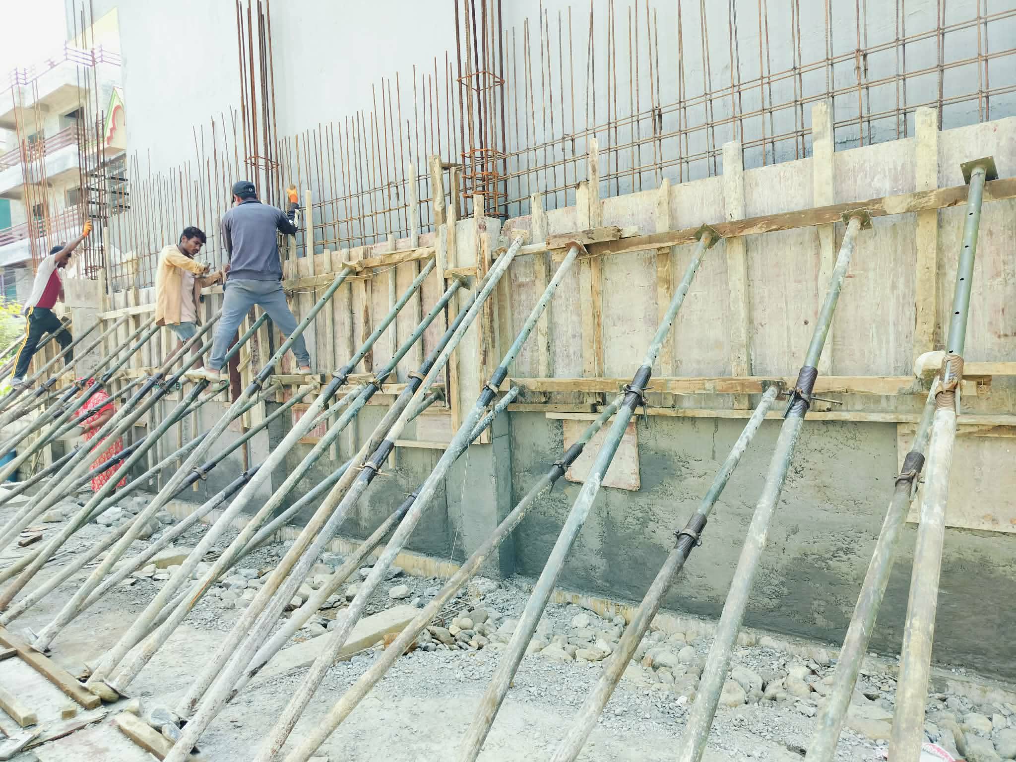 Reinforced concrete site work by Kamala Construction Pvt. Ltd.