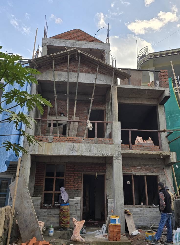 Residential exterior work by Kamala Construction Pvt. Ltd.