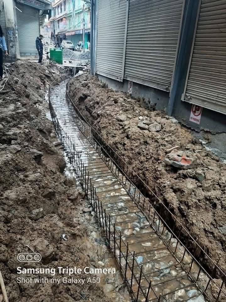 Road and drainage construction work by Kamala Construction Pvt. Ltd.