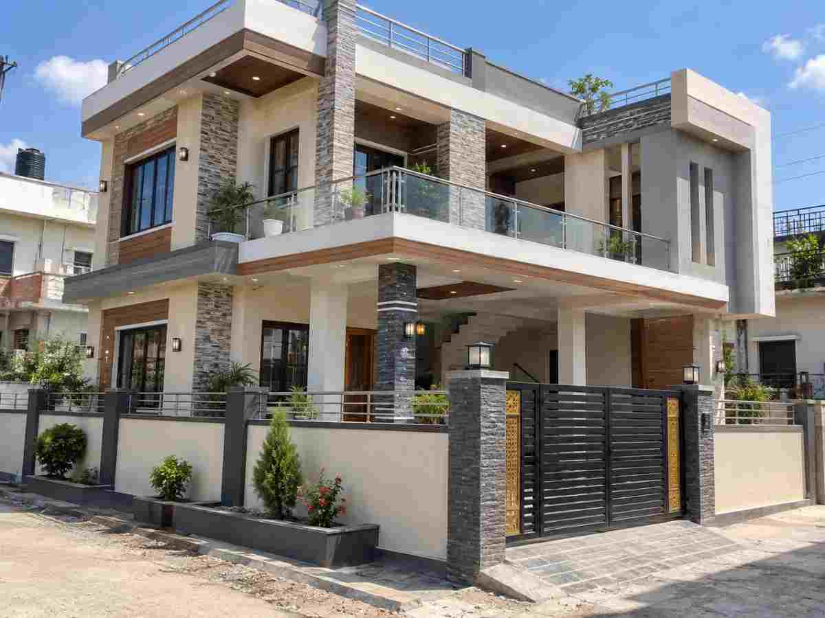 Completed residential construction at handover